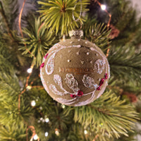 Bola de Navidad verde pintada a mano con gato siamés (solo una disponible de cada modelo)